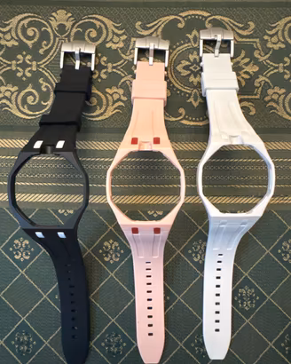 Cinturino Gomma Premium Per Swatch x AP Royal Pop