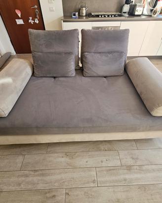 Divano Moderno Bicolore Grigio/Beige – Come Nuovo!