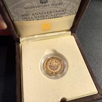 Moneta oro repubblica Italiana Battistero Parma