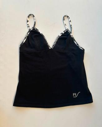 Top nero con spalline sottili TAGLIA M 