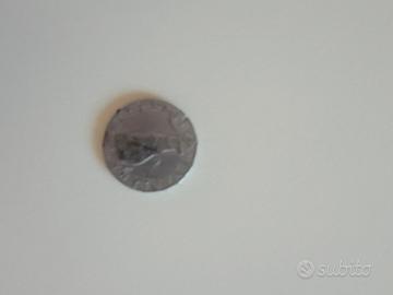 Moneta da 5 lire del 1954 usate con scritta Ravagn