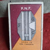 Militaria Tessera PNF 1929