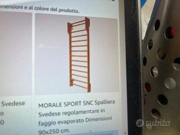 SPALLIERA QUADRO SVEDESE GINNASTICA