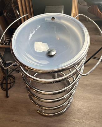 Lavabo bagno con struttura a molla