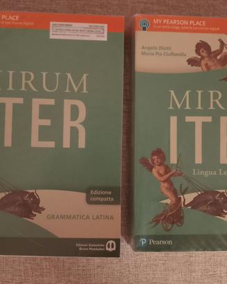 Libro "Mirum Iter" 1 + libro di grammatica