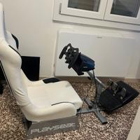 Logitech G923 + Playseat + Pedaliera completo