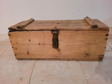 cassetta in legno porta munizioni 