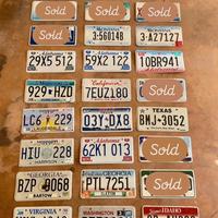 Targhe Americane Vintage Autentiche