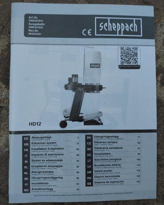 aspiratrucioli scheppach 