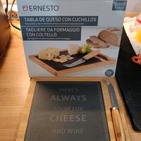 Tagliere da formaggio in Bambù con piano in ardesi