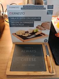 Tagliere da formaggio in Bambù con piano in ardesi