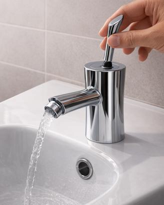 Rubinetto bidet moderno nuovo completo