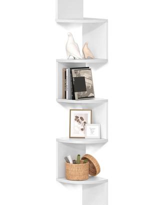 Libreria angolare bianca – nuova – 126 cm
