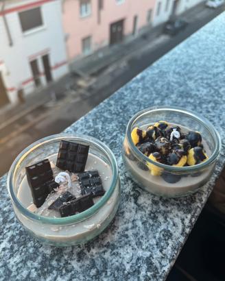 Candele cioccolato e popcorn al burro