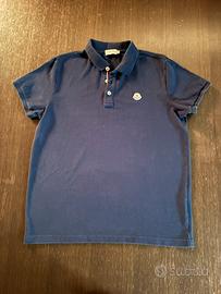 Moncler polo maniche corte blu Tg. XL
