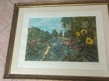 Michele cascella quadro litografia