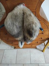 Sciarpa in pelliccia di volpe argentata