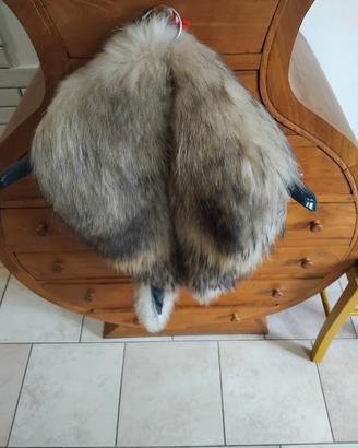 Sciarpa in pelliccia di volpe argentata