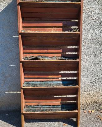 Orto verticale - Fioriera in legno 180x80 -5 piani