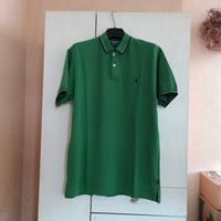 Polo Aquascutum London Casual Moda Cotton UK Green