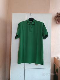 Polo Aquascutum London Casual Moda Cotton UK Green