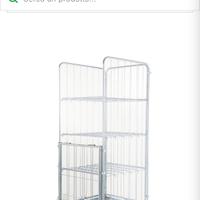 cestelli metallico con ruote