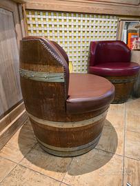 POLTRONE ARTIGIANALI IN BOTTE DI LEGNO!