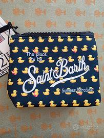 Pochette Aline in scuba con stampa paperelle
