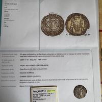 Lotto 4 monete periziate Italia con argento rarità