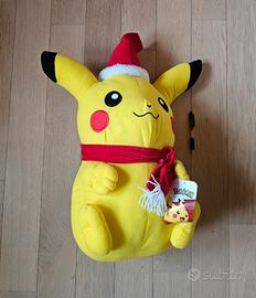 Peluche Pokémon Pikachu Natale gigante Nuovo(60cm)
