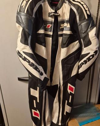 Tuta Moto Intera in Pelle Estiva SPIDI T-1 50