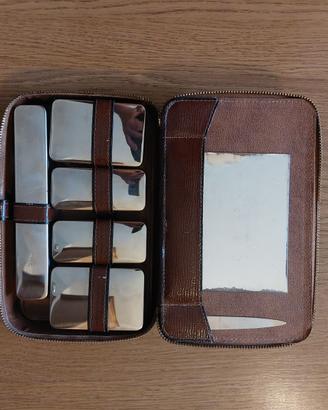 Necessaire Set da Viaggio Uomo Vintage Completo