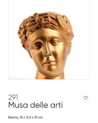 scultura intitolata "musa delle arti " 