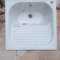 lavandino con strizzatoio lavapanni in ceramica