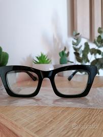 Occhiali Cat eyes nero