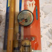 canna da pesca per ragazzi con mulinello e lenza,