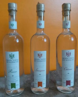 3 bottiglie di Grappa Marchesi De Bianchi