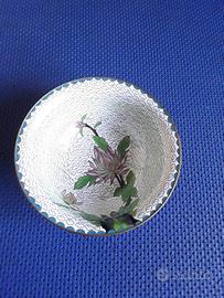 Ciotola Cinese tecnica smalto Cloisonnè anni 50