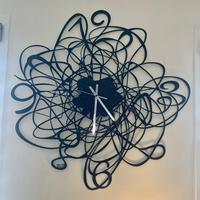 Orologio nero da parete di design - Made in Italy