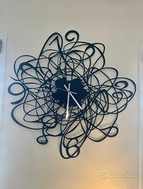 Orologio nero da parete di design - Made in Italy