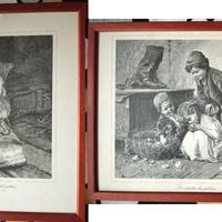 Arte da parete - lotto di due stampe