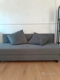 Divano letto grigio ikea