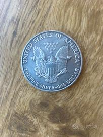 Dollaro Argento silver eagle 1992