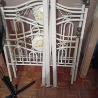 Struttura letto in ferro battuto senza rete