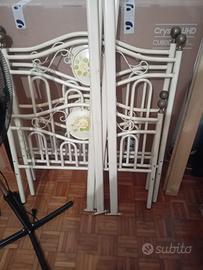 Struttura letto in ferro battuto senza rete