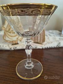 3 calici cristallo