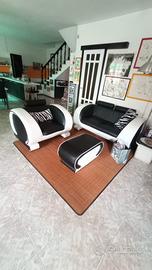 Set divani in pelle di design