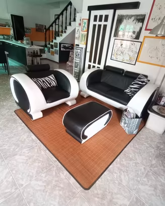 Set divani in pelle di design