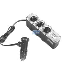 ADATTATORE PRESA ACCENDISIGARI AUTO 12V CON 3 INGR