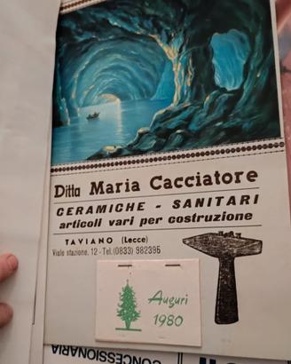 vecchi calendari pubblicità Salento advertising